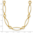 14K Polished Fancy Link 19in Necklace