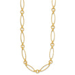 14K Polished/Textured Fancy Link Necklace
