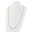 14K Polished/Textured Fancy Link Necklace