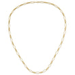 14K Polished/Textured Fancy Link Necklace