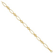 14K Polished Fancy Link 8.5in Bracelet