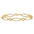 14K Polished Fancy Link 8.5in Bracelet