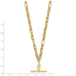 14K Polished Dangle Bar Necklace