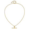 14K Polished Bar w/1.5in ext. Necklace