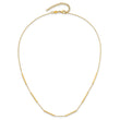 14K Polished 6 Bar Stations 16in with 1.5in ext Necklace