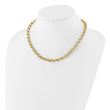 14K Polished Fancy Link Necklace