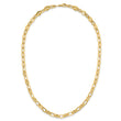 14K Polished Fancy Link Necklace