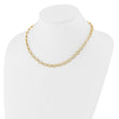 14K Polished Fancy Link Necklace