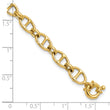 14K Polished Fancy Link Bracelet