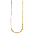 14K Polished and Textured Link Necklace