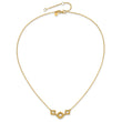 14k Polished FWC Pearl Flower 16in w/2in ext. Necklace