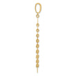 14K Polished and Dia-cut Fancy Dangle Pendant