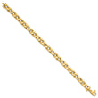 14K Polished Men's Link Bracelet