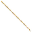 14K Polished Fancy Figaro Link Bracelet