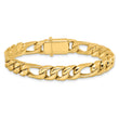 14K Polished Fancy Figaro Link Bracelet