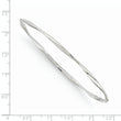 14K White Gold Twisted Bangle with Polished Rhodium Finish - 8.25