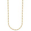 14K Polished Fancy Link with .5in ext. Necklace