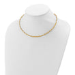 14K Polished Fancy Link with .5in ext. Necklace