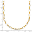14K Polished Fancy Link with .5in ext. Necklace