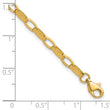 14K Polished Fancy Link with .5in ext. Bracelet
