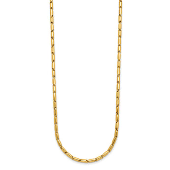 14K Polished Fancy Link Necklace