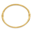 14K Polished Hinged Bangle
