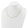 14K Polished Fancy Link with 2in ext. Necklace