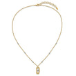 14K Two-tone Polished and Dia-cut Fancy with 2in ext. Necklace