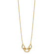 14K Polished Fancy with 2in ext. Necklace