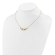 14K Polished Fancy with 2in ext. Necklace