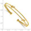 14K Polished Knot Cuff Bangle