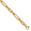 14K Polished Fancy Link Bracelet