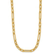 14K Polished Fancy Link Toggle Clasp Necklace