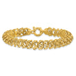 14K Polished Woven Link Bracelet