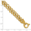 14K Polished Woven Link Bracelet