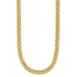 14K Polished and Satin Reversible Fancy Curb Necklace
