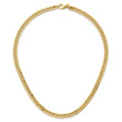 14K Polished and Satin Reversible Fancy Curb Necklace