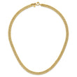 14K Polished and Satin Reversible Fancy Curb Necklace