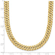14K Polished and Satin Reversible Fancy Curb Necklace