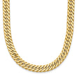 14K Polished and Satin Reversible Fancy Curb Necklace