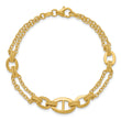 14K Polished Multi-strand Fancy Link Bracelet