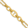 14K Polished Multi-strand Fancy Link Bracelet