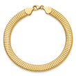 14K Polished Ridged Bracelet