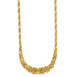 14K Polished Byzantine Graduated Necklace