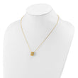 14K Polished Oval Links with 2in ext. Necklace