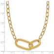 14K Polished Fancy Link Necklace