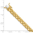 14K Polished and Textured Fancy Link Bracelet