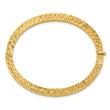 14K Polished and Diamond-cut Bangle