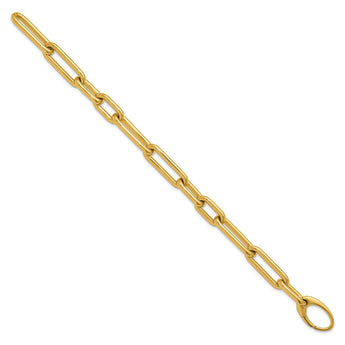 14K Polished Link Bracelet