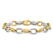 14K Two-Tone Polished Link Bracelet
